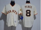 San Francisco Giants #8 Hunter Pence Cream Flexbase Jersey