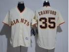 San Francisco Giants #35 Brandon Crawford Cream Flexbase Jersey