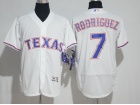 Texas Rangers #7 Ivan Rodriguez White Flexbase Jersey