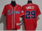 Atlanta Braves #29 John Smoltz Red Flexbase Jersey