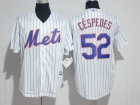 New York Mets #52 Yoenis Cespedes White Soft Cool Base Jersey