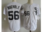 Chicago White Sox #56 Mark Buehrle White Strips Throwback Jerseys