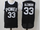 Lew Alcindor #33 Power High School Abdul Jabbar Black Men Basketball Jersey