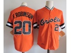 Baltimore Orioles #20 Frank Robinson F.Robinson Orange Throwback Jerseys