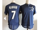 Houston Astros #7 Craig Biggio Navy Blue Throwback Pullover Baseball Jerseys