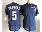 Houston Astros #5 Jeff Bagwell Navy Blue Throwback Pullover Baseball Jerseys