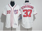 Washington Nationals #37 Stephen Strasburg White 2017 Flexbase Jersey