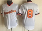 Baltimore Orioles #8 Cal Ripken White Mesh Throwback Jersey