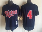 Minnesota Twins #4 Paul Molitor Blue Mesh Throwback Jersey