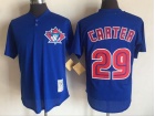 Toronto Blue Jays #29 Joe Carter Blue Mesh Throwback Jersey