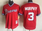 Atlanta Braves #3 Dale Murphy Red Mesh Throwback Jersey