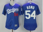 Los Angeles Dodgers #54 Sergio Romo Blue Flex Base Jerseys