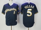 Milwaukee Brewers #5 Jonathan Villar Blue Cool Base Jerseys