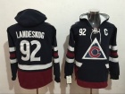 Colorado Avalanche #92 Gabriel Landeskog Blue Hockey Hoodie