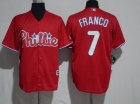 Philadelphia Phillies #7 Maikel Franco Red Cool Base Jerseys