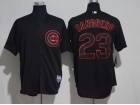 Chicago Cubs #23 Ryne Sandberg Black Fashion Baseball Jersey