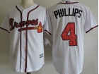 Atlanta Braves #4 Brandon Phillips White Cool Base Jersey