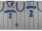 New Orleans Hornets #2 Larry Johnson White 1992-93 Hardwood Classic Throwback Jersey