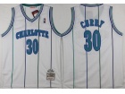 Charlotte Hornets #30 Dell Curry White 1992-93 Hardwood Classic Throwback Jersey