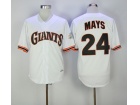 San Francisco Giants #24 Willie Mays White 1989 Throwback Jersey