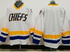 Hanson Brothers Charlestown CHIEFS Blank White Ice Hockey Jerseys