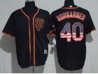 San Francisco Giants #40 Madison Bumgarner Black USA Flag Fashion Jersey