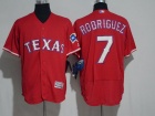 Texas Rangers #7 Ivan Rodriguez Red Flexbase Jersey