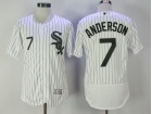 Chicago White Sox #7 Tim Anderson White Strips Flexbase Jerseys