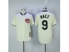 Chicago Cubs #9 Javier Baez Cream Throwback Jerseys