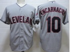 Cleveland Indians #10 Edwin Encarnacion Grey Cool Base Jersey