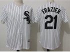 Chicago White Sox #21 Todd Frazier White Strips Cool Base Jersey