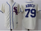 Chicago White Sox #79 Jose Abreu Cream Cool Base Jersey