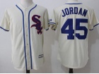 Chicago White Sox #45 Michael Jordan Cream Cool Base Jersey