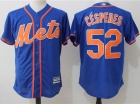 New York Mets #52 Yoenis Cespedes Blue With Orange Number New Cool Base Jersey