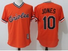 Baltimore Orioles #10 Adam Jones Orange Throwback Jersey