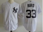 New York Yankees #33 Greg Bird White Pinstrip Cool Base Jerseys