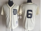 Detroit Tigers #6 Al Kaline Cream Throwback Baseball Jersey