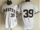 Pittsburgh Pirates #39 Dave Parker White Pullover Throwback Baseball Jersey