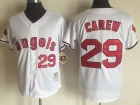 Los Angeles Angels #29 Rod Carew White Throwback Jersey