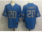 Detroit Lions #20 B.Sanders Blue Color Rush Limited Football Jerseys