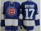 Chicago Cubs #17 Kris Bryant Blue Hoodie