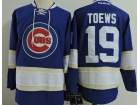 Chicago Cubs #19 Jonathan Toews Blue Hoodie