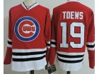 Chicago Cubs #19 Jonathan Toews Red Hoodie