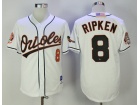 Baltimore Orioles #8 Cal Ripken White Jerseys M&N