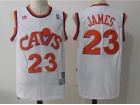 Cleveland Cavaliers #23 LeBron James White Throwback Stitched Basketball Jerseys