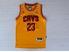 Cleveland Cavaliers #23 LeBron James Yellow 2014-15 New Swingman Road Jerseys