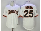 San Francisco Giants #25 Barry Bonds White Throwback Jersey