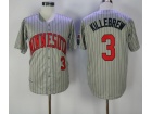 Minnesota Twins #3 Harmon Killebrew Gray Strips Throwback Jerseys