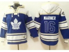 Toronto Maple Leafs #16 Mitch Marner Blue Old Time NHL Hockey Hoodie