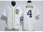 San Diego Padres #4 Wil Myers White Flexbase Jersey